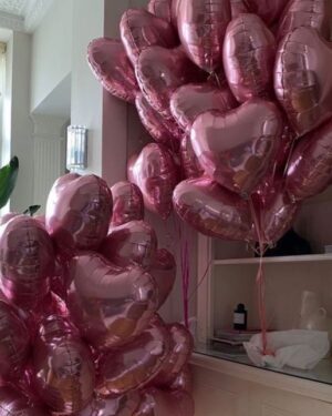 Metallic Pink Helium Balloons