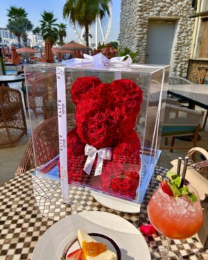 The Red Forever Rose Bear
