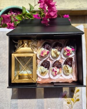 Lantern & Chocolate-Dipped Date Box